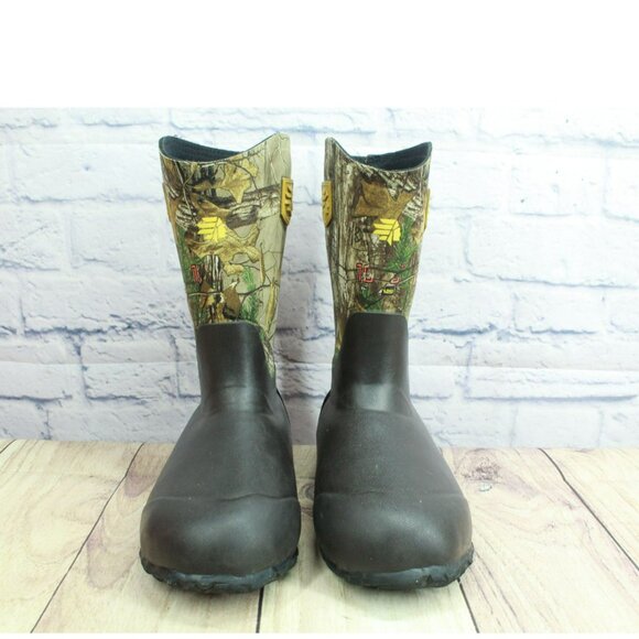 LaCrosse Lil' Alpha Lite Multicolor Rubber Waterproof Hunting Boots Size 5 - Picture 4 of 10